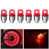 6PCS Car Auto Wheel Tire Tyre Air Valve Stem LED Light Cap Cover Accessories - KinglyDay